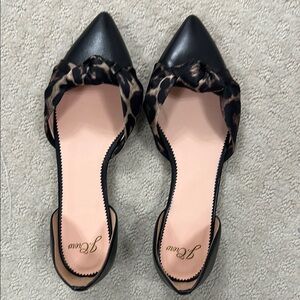 Leopard Print Black Women's Shoes